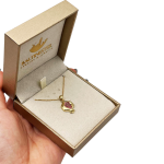 Ruby Pomegranate Pendant 14k Gold