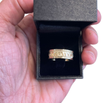 14k Yellow Gold Inscribed Jewish Wedding Ring