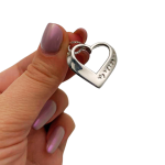 Sleek Silver Romantic Heart Pendant