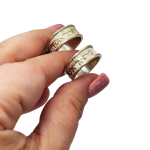 Silver and Gold ‘Where you shall go’ Wedding Ring