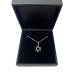 14k Gold Scrawled Star of David Pendant