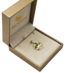 14k Gold Shema Yisrael Flame Pendant