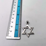14k Gold Star of David Pendant with a Cutout Design