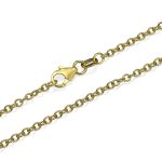 Rolo Link Chain in 14k Yellow Gold 2.3mm 16-24″
