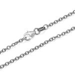 Rolo Link Chain in 14k White Gold 2.3mm 16-24″