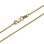14k Yellow Gold Chain Round Spiga – 1.1mm 16-24″
