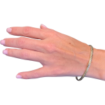 14k Gold Swirl Bangle Bracelet