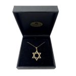 14K Gold Classic Star of David Pendant