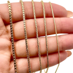 Franco Gold Chain in 14k Yellow Gold 1.5mm 16-28″