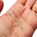 Solid 14K Gold Minimalist Star of David Pendant