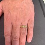 14k Gold Book Of Ruth 1:16 Hebrew Bible Quote Cutout Ring