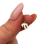 14k Gold Miniature Chai Pendant