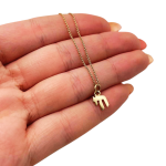14k Gold Miniature Chai Pendant