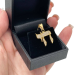 Diamond Encrusted 18k Chai Pendant