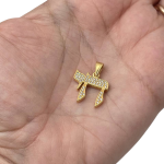 Diamond Encrusted 18k Chai Pendant