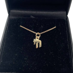 14k Gold Miniature Chai Pendant