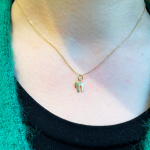 14k Gold Miniature Chai Pendant