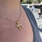 Diamond Encrusted 18k Chai Pendant