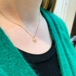 14k Gold Miniature Chai Pendant