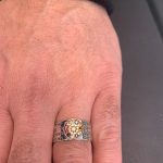 Priestly Blessing Silver and Gold Choshen Ring