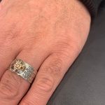 Priestly Blessing Silver and Gold Choshen Ring