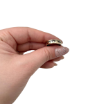 Classic Hebrew Wedding Band 14k Yellow Gold