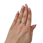 Classic Hebrew Wedding Band 14k Yellow Gold