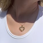 14k Gold Ani L’Dodi Infinity Pendant