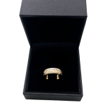 14k Two Tone Gold Jewish Wedding Band