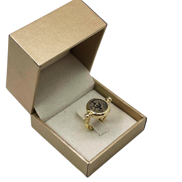 Ancient Masada Coin Two In One Ring and Pendant