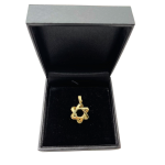 Pinwheel Star of David Pendant in 14k Gold