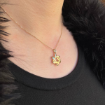 Pinwheel Star of David Pendant in 14k Gold