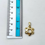 Pinwheel Star of David Pendant in 14k Gold