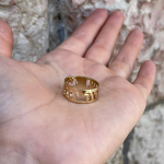 14k Gold Cutout Ani L’dodi Hebrew Wedding Ring