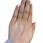 14k Gold Cutout Ani L’dodi Hebrew Wedding Ring
