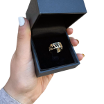 14k Gold Cutout Ani L’dodi Hebrew Wedding Ring
