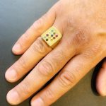 Choshen Semi-Precious Stones Men’s Signet Ring in 14K Gold