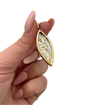 Messianic Seal of Jerusalem – 14k Gold and Roman Glass Pendant