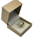 Star of David Messianic Seal of Jerusalem Ring – 14K Gold Two Tone Grafted-In Ring