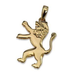 14k Gold Large Lion of Judah Pendant - Baltinester Jewelry