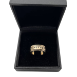 14K Yellow Gold Rounded Edges Shiny Ani Ledodi Inscribed Wedding Ring