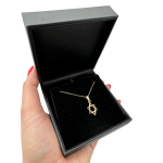 Star of David Pendant in 14k Gold Braided Style