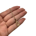 Star of David Pendant in 14k Gold Braided Style