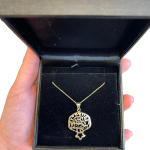 14k Gold Pomegranate Shema Israel Pendant