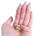 Jewish Wedding Band in 14k Two Tone Gold Ani L’Dodi