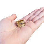 Jewish Wedding Band in 14k Two Tone Gold Ani L’Dodi