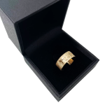 14k Brushed Gold Name Ring