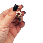 Domed 14k Gold Star of David Pendant in a Shiny Finish