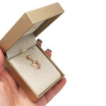 Domed 14k Gold Star of David Pendant in a Shiny Finish