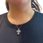 Menorah Pendant in 14k Gold